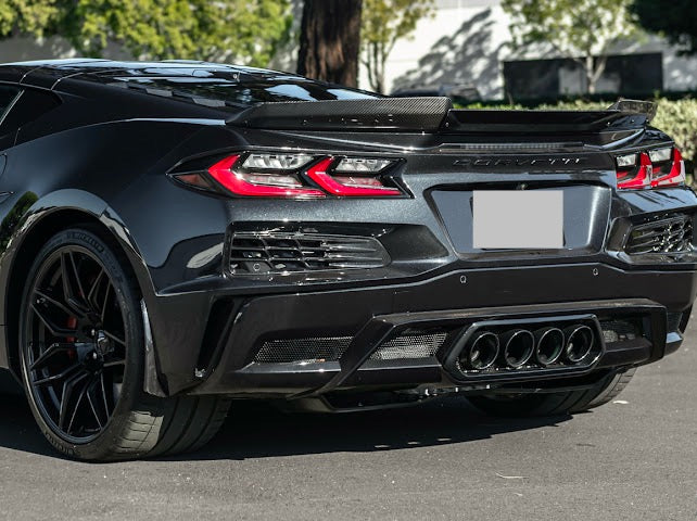 2023-UP CORVETTE C8 Z06 | REAR CENTER WICKERBILL SPOILER WING EXTENTION